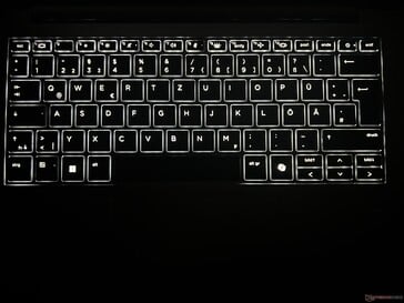 Iluminação do teclado (dois níveis de intensidade)