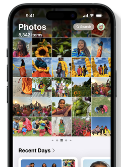 o iOS 18 traz uma grande reformulação para o aplicativo de fotos. (Imagem via Apple)