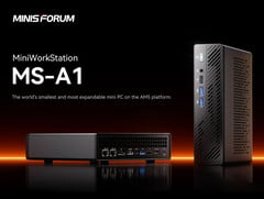 O novo Minisforum MS-A1 vem com um upgrade de CPU, mas com um downgrade de GPU. (Fonte da imagem: Minisforum)