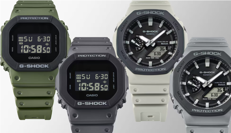 A série completa Casio G-Shock Urban Utility. (Fonte da imagem: Casio)