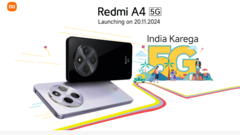 O Redmi A4 5G será lançado em 20 de novembro na Índia (Fonte da imagem: Xiaomi)