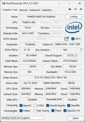 Gráfica GPU-Z Iris Xe G7