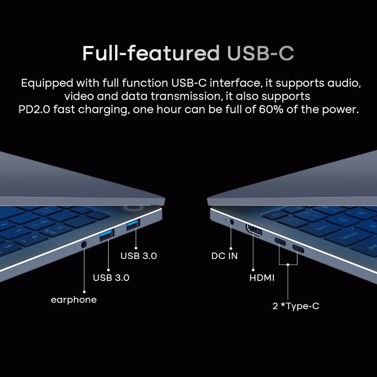 USB-A 3.0, mas USB-C? (fonte da imagem: Geekmaxi/Ninkear)