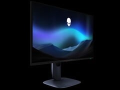 Ângulo lateral do monitor Alienware AW2725Q 4K OLED (Fonte da imagem: Alienware)