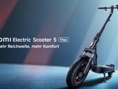 A Xiaomi Electric Scooter 5 Max pode percorrer até 60 km (~37 milhas) com uma única carga (Fonte da imagem: Xiaomi)