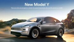 O novo Model Y RWD recebe sua primeira oferta de financiamento de 0% APR (Fonte da imagem: Tesla)