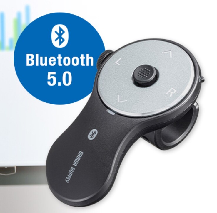 O Sanwa Finger Mouse se conecta a dispositivos por meio de conexões Bluetooth 5.0. (Fonte da imagem: Sanwa Supply)