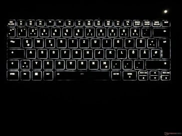 Iluminação do teclado