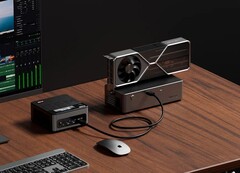 O dock AG01 eGPU da Aoostar tem um design atemporal. (Fonte da imagem: Aoostar)