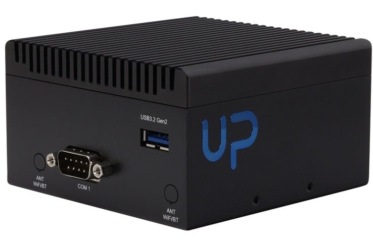 O mini PC oferece uma porta COM (Fonte da imagem: Aaeon)