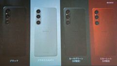 A Sony oferecerá o Xperia 1 VI com quatro opções de cores, pelo menos em alguns mercados. (Fonte da imagem: @MTRU_blog)