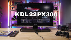 A Sony Bravia KDL22PX300 combina o PS2 e a TV Bravia KDL22BX300 (fonte da imagem: Denki no YouTube)