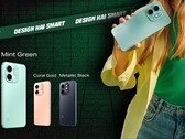 O Infinix Smart 9 HD vem nas cores Coral Gold, Metallic Black, Neo Titanium e Mint Green (Fonte da imagem: Infinix)