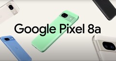 O Pixel 8a é o mais recente da série Pixel A e o primeiro modelo com 256 GB de armazenamento. (Fonte da imagem: Google)