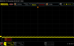 0/10 de brilho: 240 Hz PWM