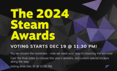 Os resultados do The 2024 Steam Awards foram anunciados (fonte da imagem: Valve)