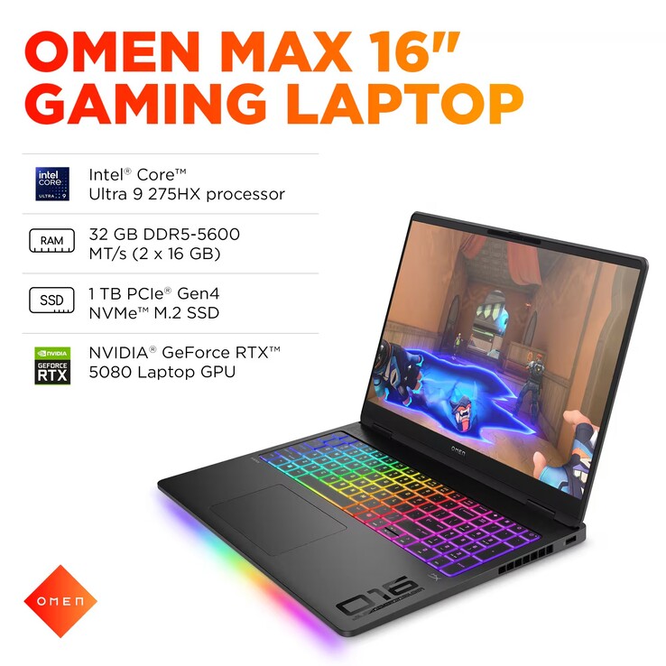 Especificações do HP Omen 16 Max (fonte da imagem: @MysteryLupin on X)