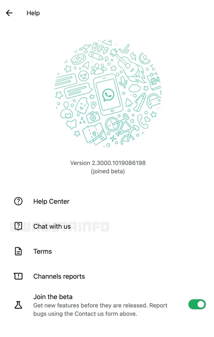 A versão beta do cliente web do WhatsApp revela uma nova opção "Converse conosco". (Fonte da imagem: WABetaInfo)