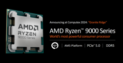 Os processadores para desktop Ryzen 9000 da AMD estarão à venda no próximo mês (imagem via AMD)