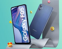 Diz-se que o Galaxy F05 é um Galaxy A05 adaptado. (Fonte da imagem: Samsung)