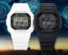 O Casio G-Shock GW-5000HS-7ER e o G-Shock GW-5000HS-1ER (da esquerda para a direita). (Fonte da imagem: Casio)