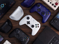 O 8BitDo Ultimate 2 vem em três cores familiares com suporte a iluminação RGB. (Fonte da imagem: 8BitDo)