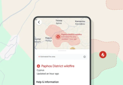 Um incêndio na região de Paphos, no Chipre, foi causado pela luz refratada por um vidro quebrado, afirma o Google. (Fonte da imagem: blog do Google)