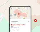 Um incêndio na região de Paphos, no Chipre, foi causado pela luz refratada por um vidro quebrado, afirma o Google. (Fonte da imagem: blog do Google)