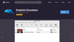 Construção comunitária do emulador Dolphin (Fonte da imagem: Flathub)