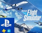 Logotipo do Flight Simulator PS5 (Fonte da imagem: Microsoft Xbox Gaming, PlayStation Store)