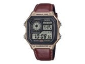 O Casio AE-1200WHL-5AV com uma atualização da pulseira de couro. (Fonte da imagem: Casio)