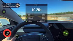 2024 Model 3 Performance did 10.92s 1/4 mile (imagem: Dragy/YT)