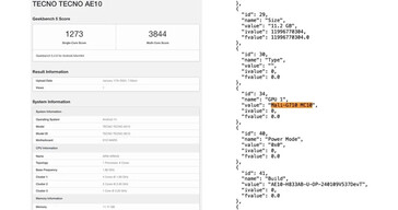 ...e bancos de dados do Geekbench antes de seu lançamento. (Fonte: Camera FV-5, Geekbench via MySmartPrice)