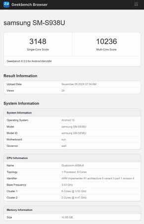 (Fonte da imagem: Geekbench)