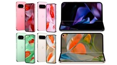 Espera-se que o Pixel 9 Pro Fold chegue mais tarde do que os outros novos telefones do Google. Novas informações sobre a disponibilidade surgiram, complementadas por imagens de imprensa sem marca d&#039;água. (Fonte da imagem: @MysteryLupin)