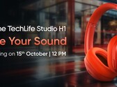 O Techlife Studio H1 na cor Crimson Beats (Fonte da imagem: Realme)