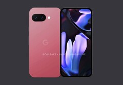 O Google Pixel 9a também estará disponível na cor rosa. (Fonte da imagem: Android Headlines, editado)