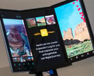 A Samsung Display parece ter refinado seu conceito maior 'Flex G' nos últimos anos. (Fonte da imagem: CNET)