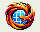 Logotipo artístico do navegador Firefox (Fonte: imagem gerada por DALL-E 3)