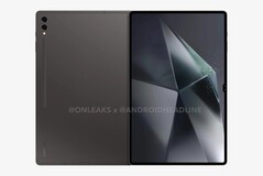 Samsung Galaxy Tab S10 Ultra render 3 (fonte da imagem: @Onleaks x @AndroidHeadline)