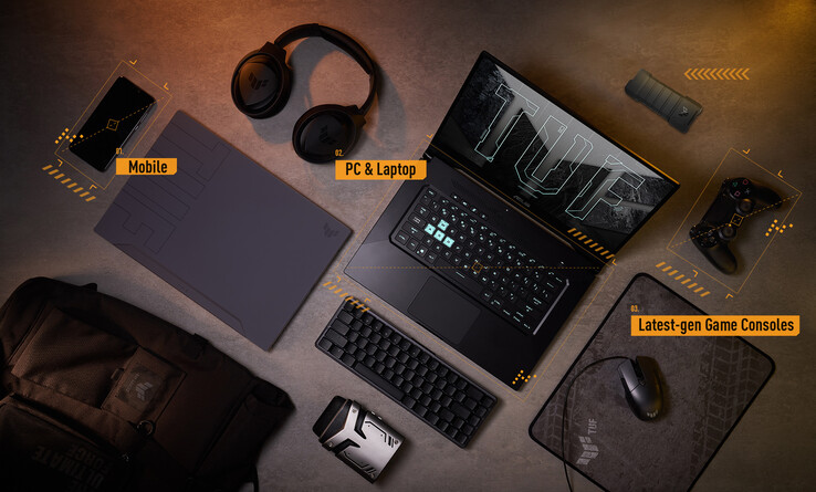 O ASUS TUF Gaming AS2000 Plus é compatível com PCs, laptops, celulares e até mesmo consoles de jogos. (Fonte da imagem: ASUS)