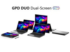 Aparentemente, o GPD Duo contém bastante hardware em um formato relativamente pequeno. (Fonte da imagem: GPD)