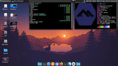 Área de trabalho KDE do Alpine Linux (Fonte da imagem: /u/grigio no Reddit)