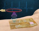 O e-skin pode ser usado como uma bandagem que envia informações de biomarcadores para um telefone próximo. (Fonte de imagem: MIT.edu)