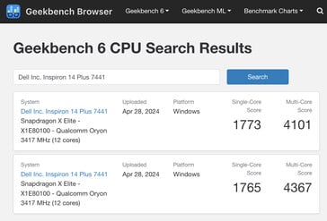 (Fonte da imagem: Geekbench)