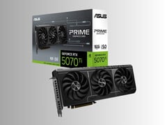 A Asus RTX 5070 Ti Prime é mostrada (Fonte da imagem: Asus)