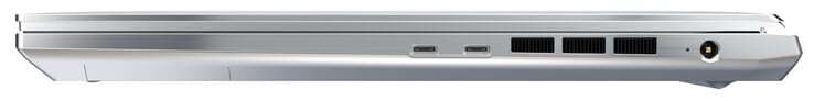 Certo: Thunderbolt 4 (USB-C, DisplayPort), Thunderbolt 4 (USB-C, DisplayPort, Power Delivery), fonte de alimentação