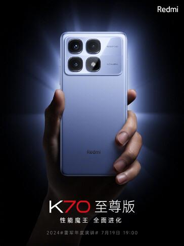 ...e Redmi K70 Extreme Edition. (Fonte: Xiaomi via Weibo)