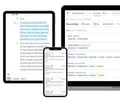 O For The Record expande os recursos do software FTR RealTime, alimentado por IA, para gravação e transcrição de processos judiciais. (Fonte da imagem: FTR)