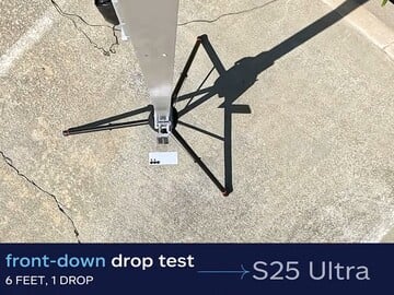 Allstate S25 Ultra front down drop test (Fonte da imagem: Allstate Protection Plans)